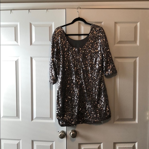 Lauren Conrad Scoop Neck Sequin Dress - Picture 3 of 3